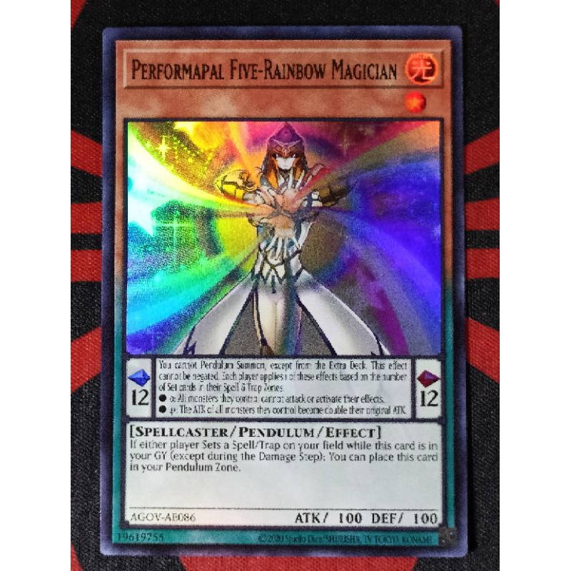 YUGIOH KONAMI AGOV-AE086 Performapal Five-Rainbow Magician (Ultra Rare ...