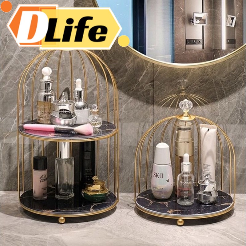 D.Life Iron Art Nordic Style Rack Lipstick Perfume Cosmetic Skin Care ...