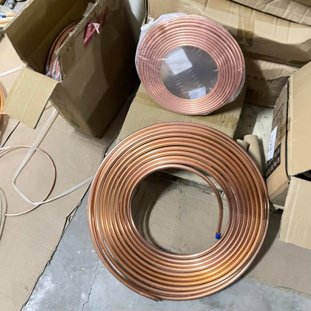 1 rolls copper for installation aircond copper pipe 2hun 3hun 4hun 1/4 ...