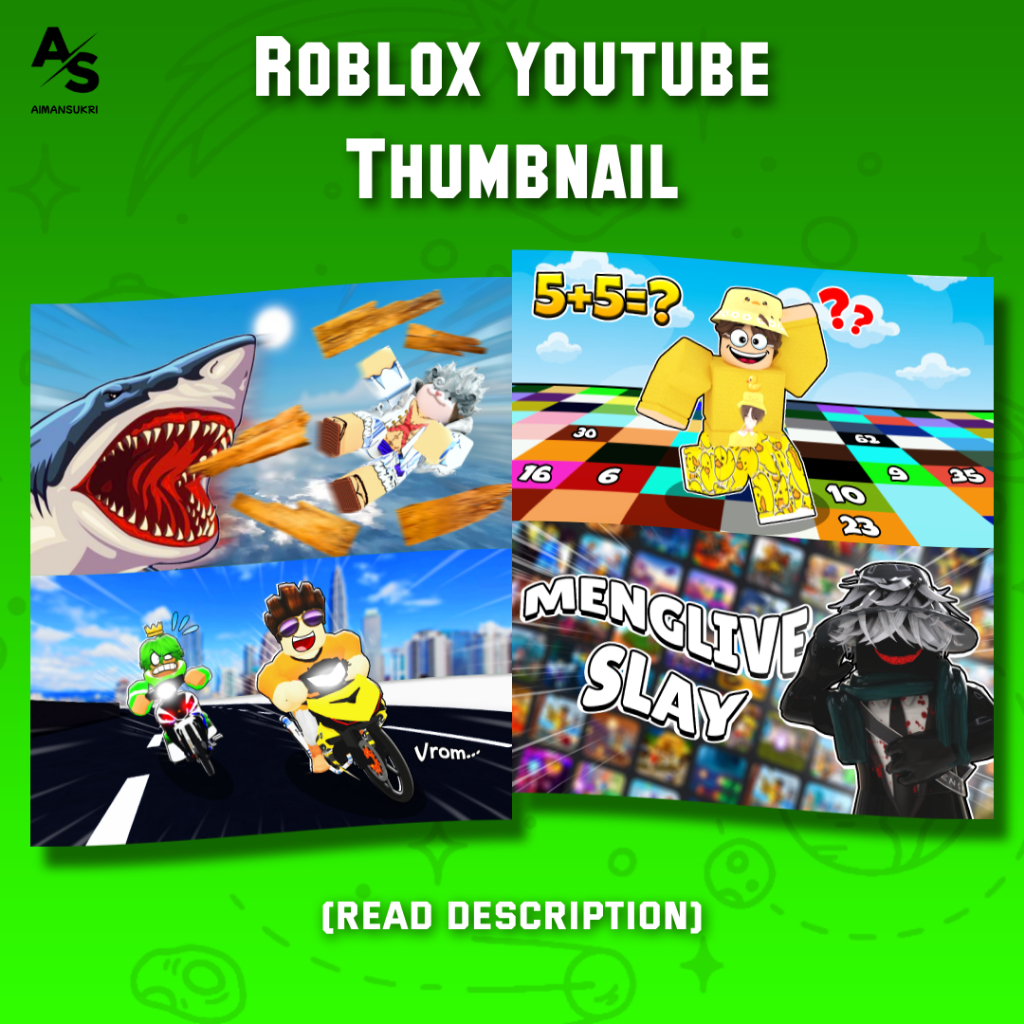 R-o-b-l-o-x Thumbnail For YT (Read Description) | Shopee Malaysia