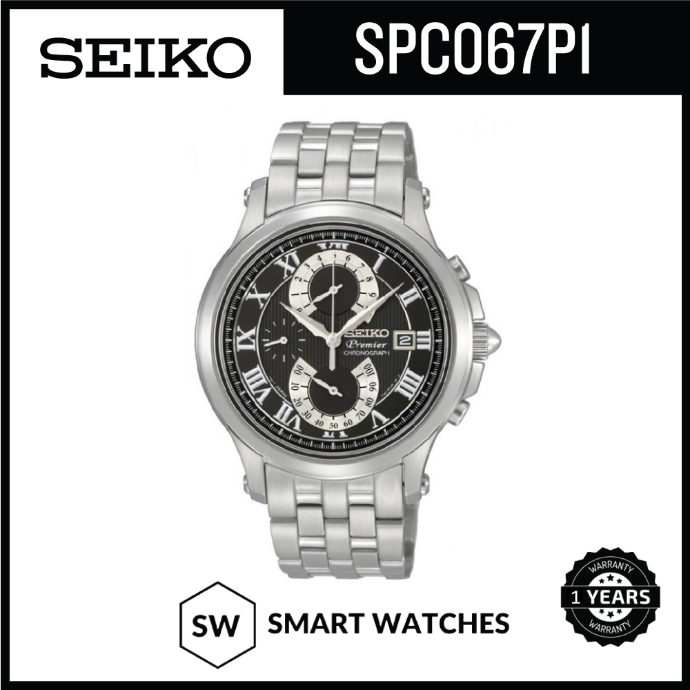 Seiko Premier Chronograph Watch SPC067P1 1 Year Warranty Shopee Malaysia