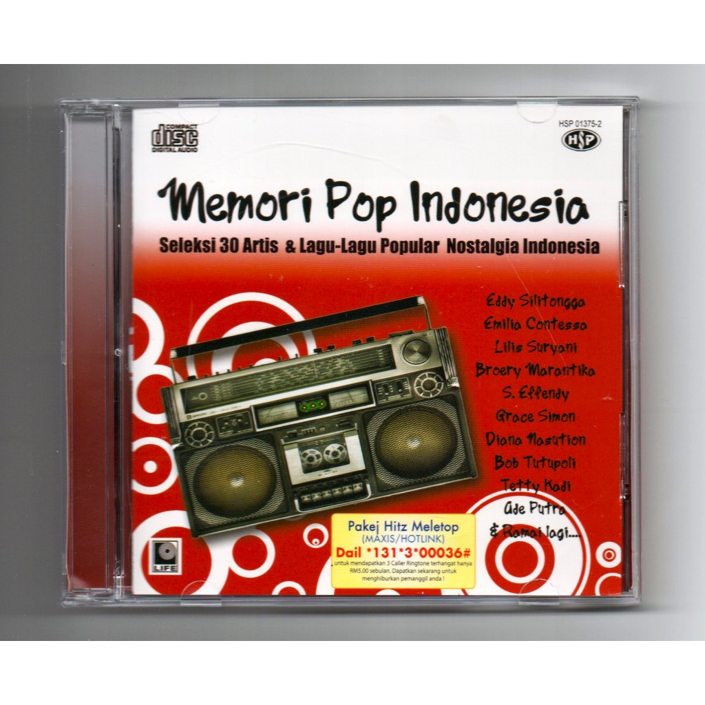 Various - Memori Pop Indonesia - Seleksi 30 Artis & Lagu-Lagu Popular