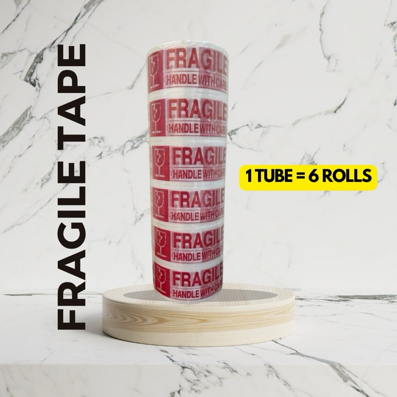 FRAGILE TAPE TUBE FOR SAFETY HANDLING PRECAUTION ITEM | Shopee Malaysia