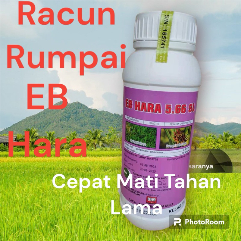 1lit./ Racun EB Hara5.66 / Racun Rumpai / Racun Rumput / Racun Rumput ...