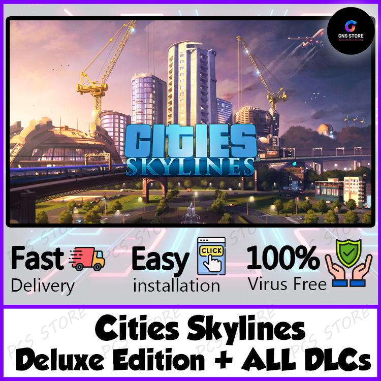 Cities Skylines 1 Deluxe Edition + ALL DLCs [DIGITAL DOWNLOAD] [LIMITED