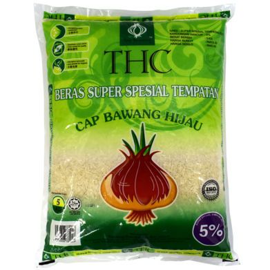 (现货Ready Stock) THC BERAS SUPER IMPORT 5Kg(CAP BAWANG HIJAU) | Shopee ...