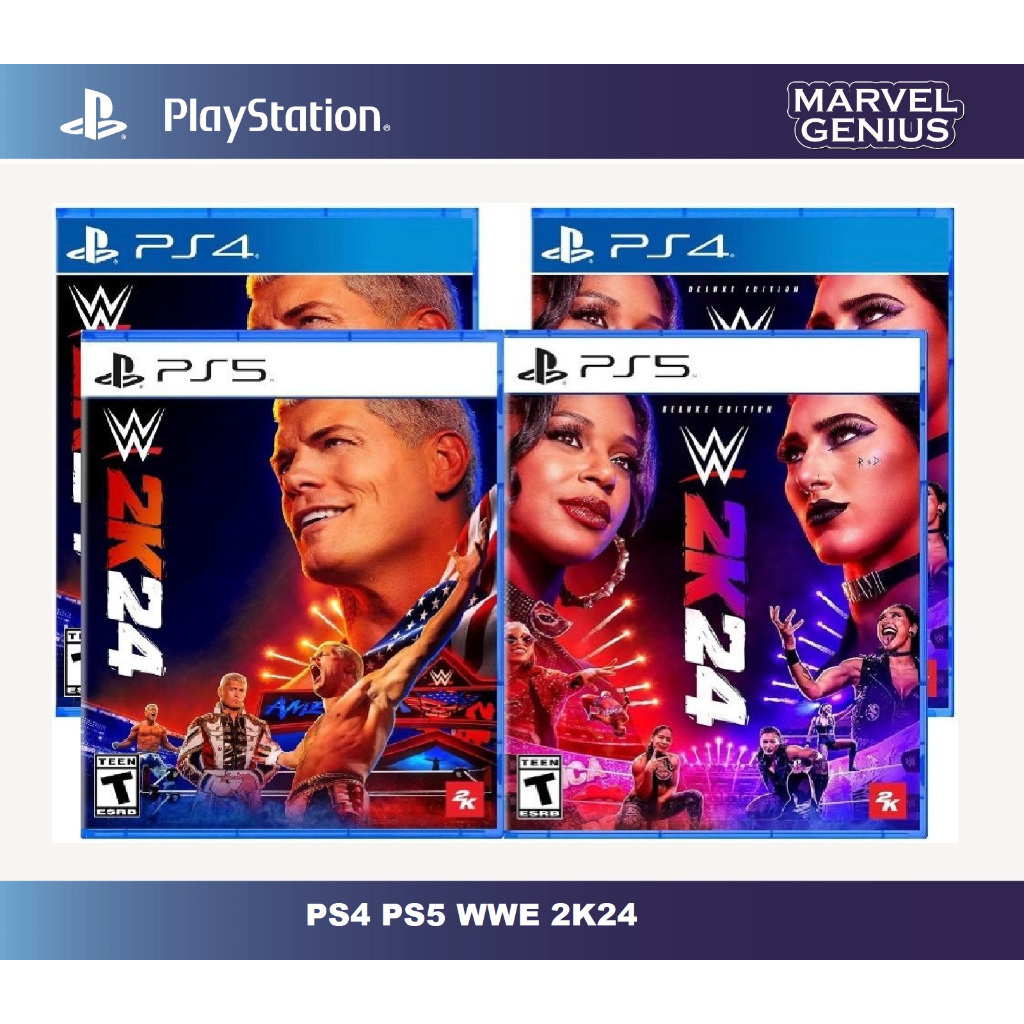 PS4 PS5 GAME WWE 2K24 WWE 2025 WWE 24 STANDARD/DELUXE (ENGLISH