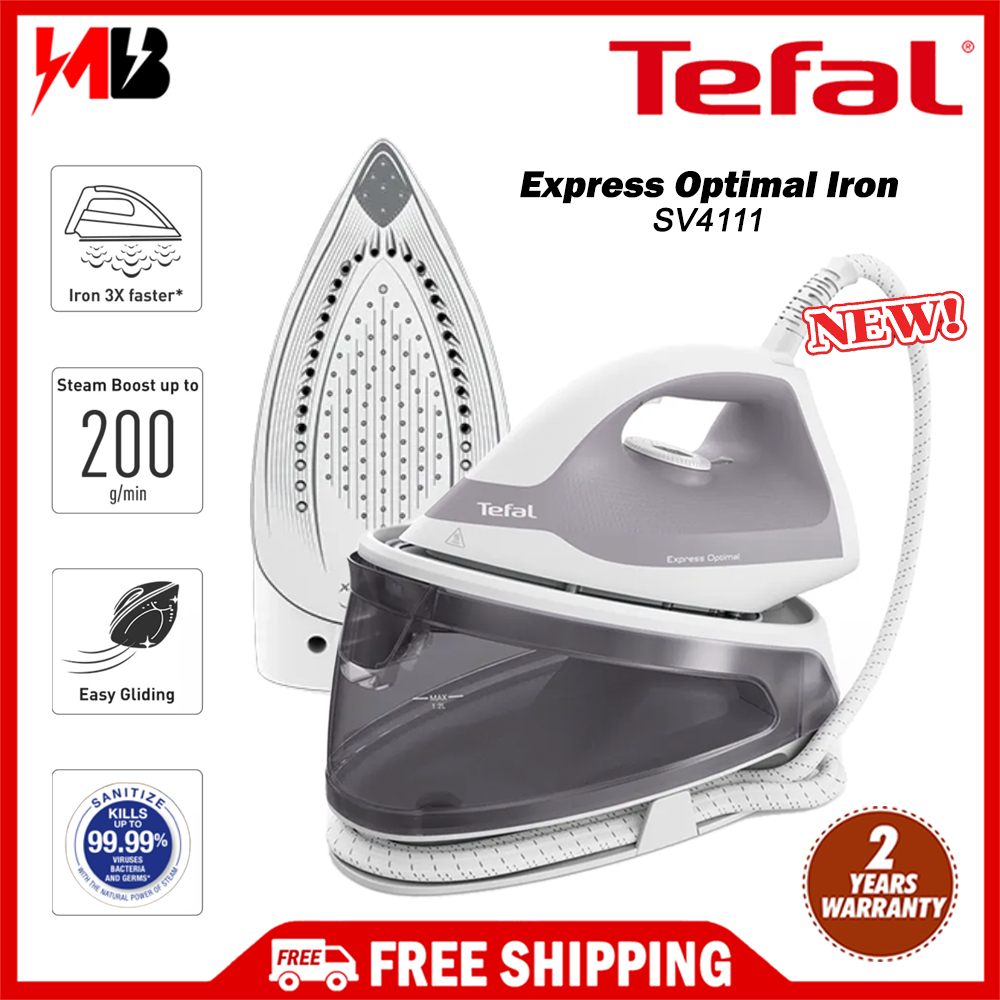 FREE SHIPPING Tefal Express Compact Steam Generator Iron 2600W SV7112 SV7112G0 Steam Iron similar PHILIPS Shopee Malaysia