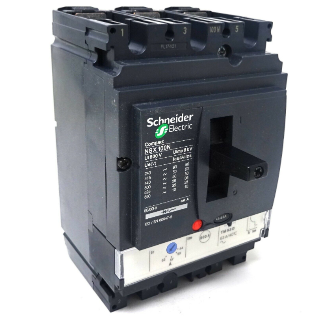 CIRCUIT BREAKER COMPACT NSX100N - TMD - 16A-63A - 3 POLES 3D | Shopee ...