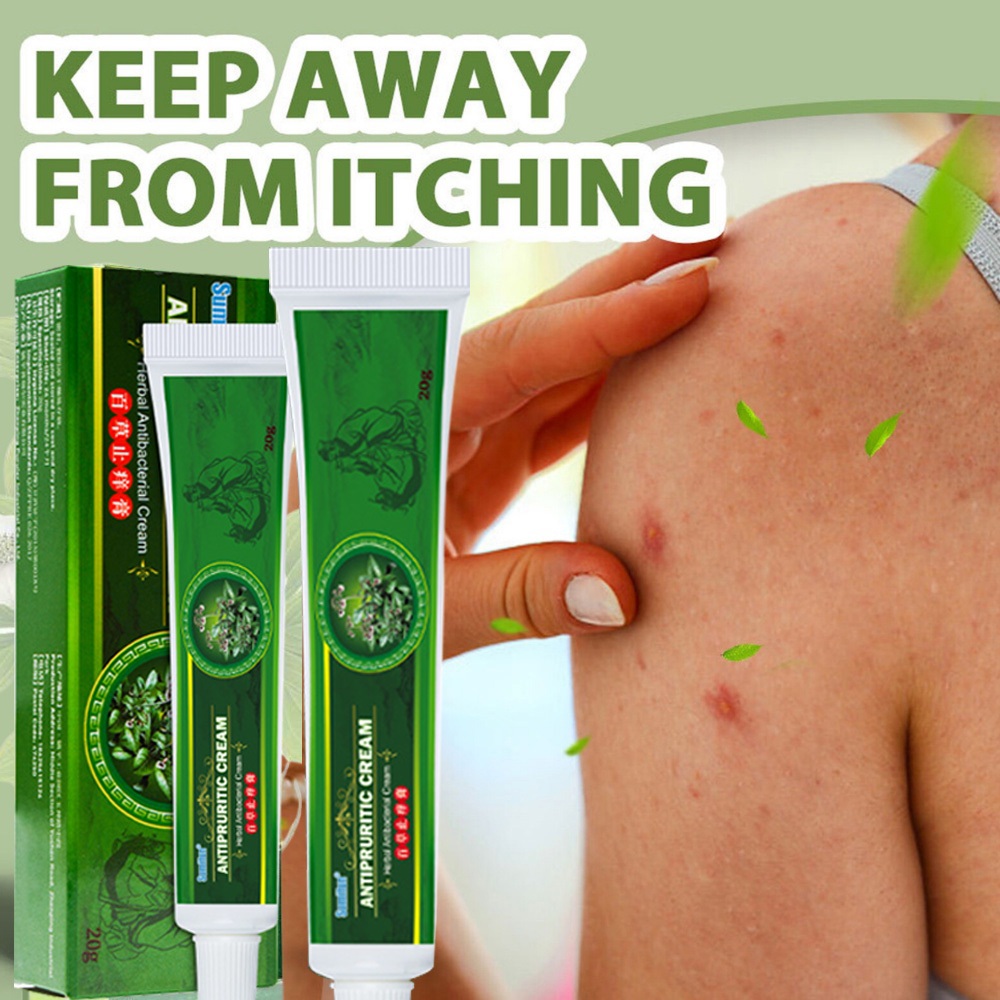Herbal cream for skin eczema and itching, skin antibacterial and itching relieving cream, fungal