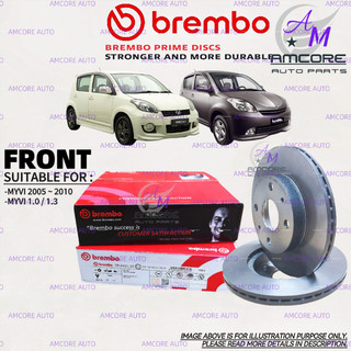 PERODUA MYVI / MYVI SE - BREMBO BRAKE DISC ROTOR / DISC BRAKE BREMBO ...