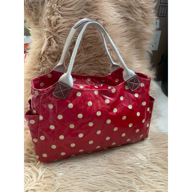 Cath Kidston Red Polka Dot Bag Shopee Malaysia