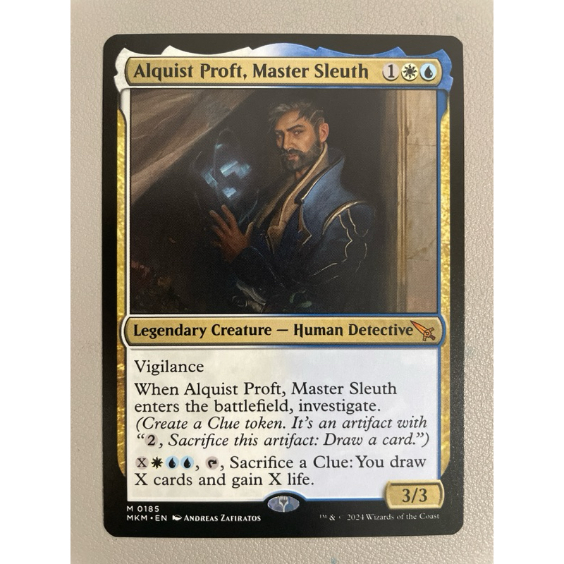 MTG:Murders at Karlov Manor (MKM) M0384 - Alquist Proft, Master Sleuth  (Invisible Ink Dossier) | Shopee Malaysia