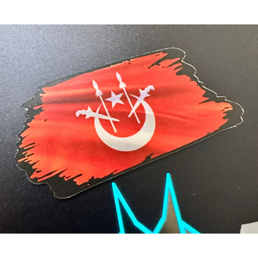 Car Sticker Bendera Malaysia Sticker Flag Motor Sticker Negeri