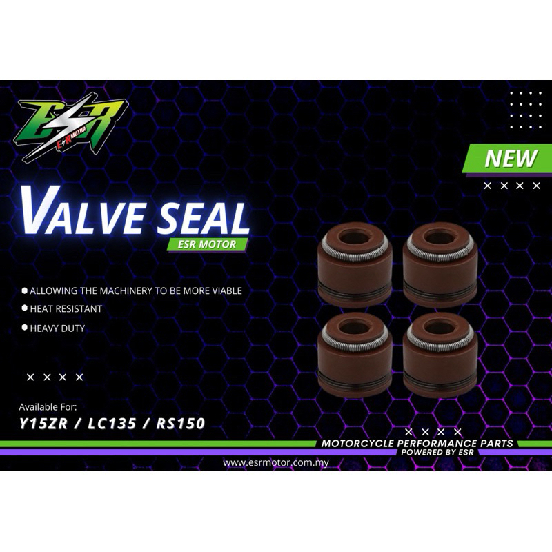 ESR MOTOR VALVE SEAL DOUBLE SPRING Y15ZR LC135 Y16ZR NVX155 EX5 DREAM