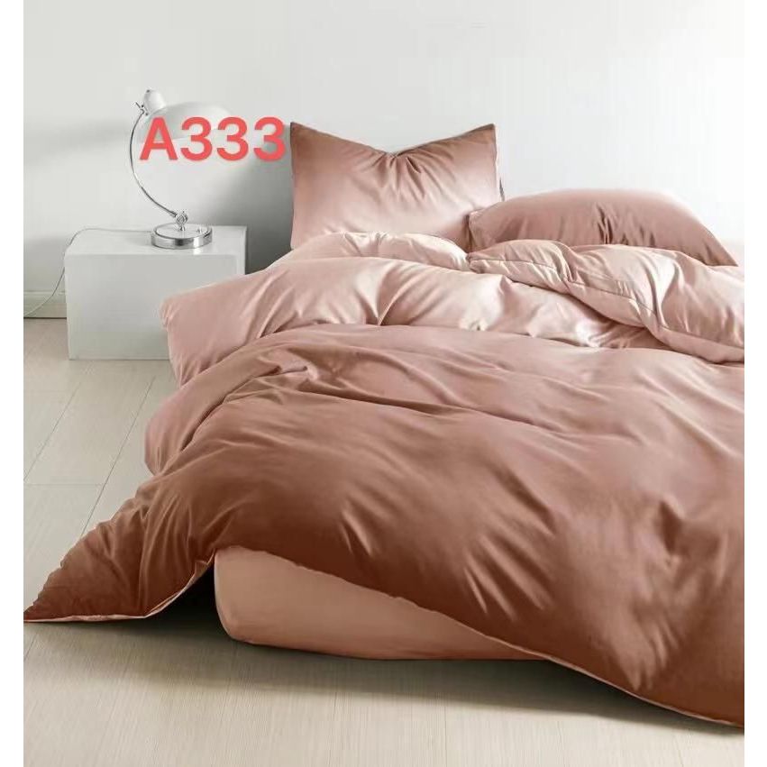 7in1 King & Queen Size Vintage Cool Coco Brown Bedsheet With Comforter ...