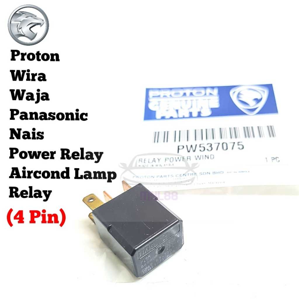 Original Proton Wira Waja Panasonic NAIS 4Pin Power Relay Lamp Relay