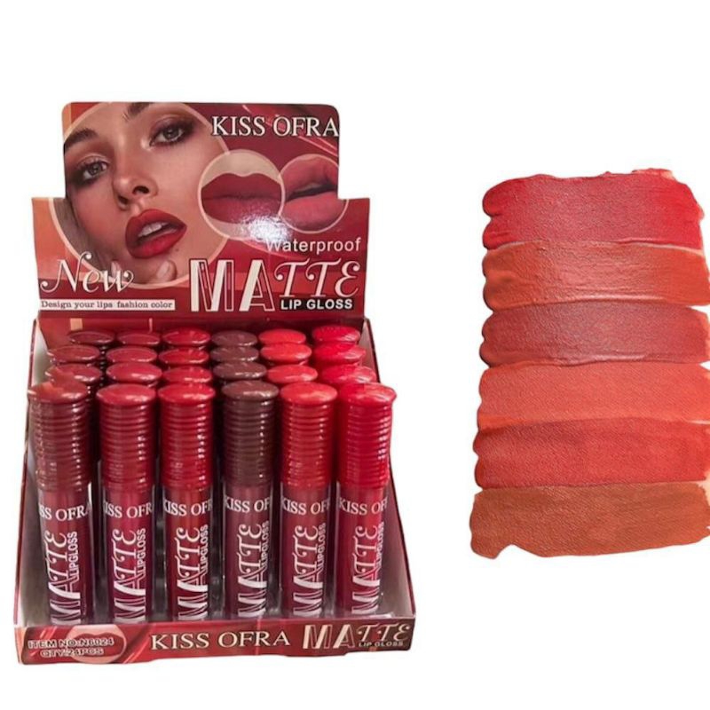 READY STOCK LIP GLOS MATTE COLOR KISS PROOF KISS OFRA 1BOX/24PCS ...