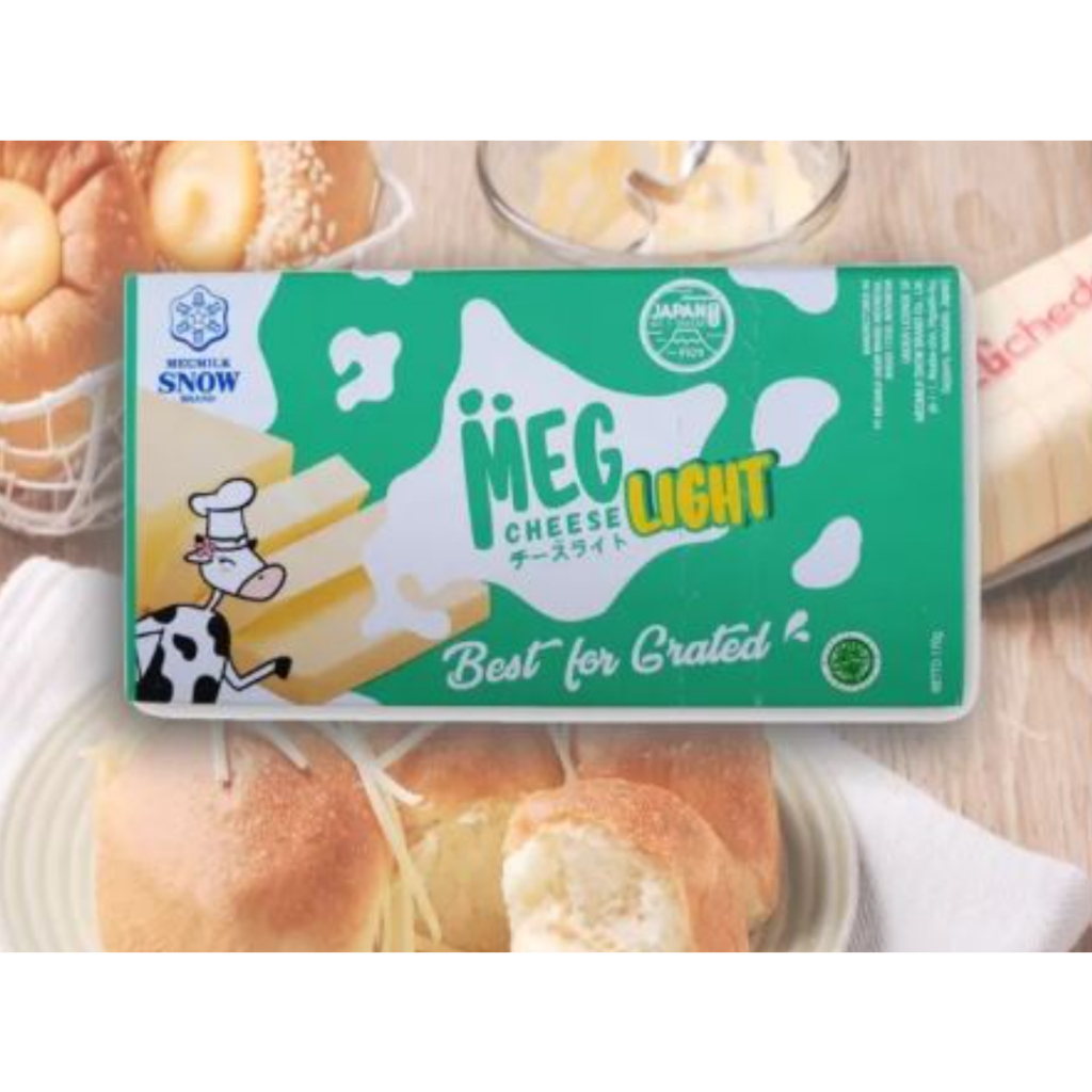 [READY IN STOCKS] MEG Cheese Cheddar Block (Light) - 170g Keju Cheddar ...