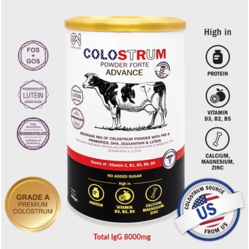 COLOSTRUM POWDER FORTE ADVANCE GOLD with PRE & PROBIOTICS, DHA ...
