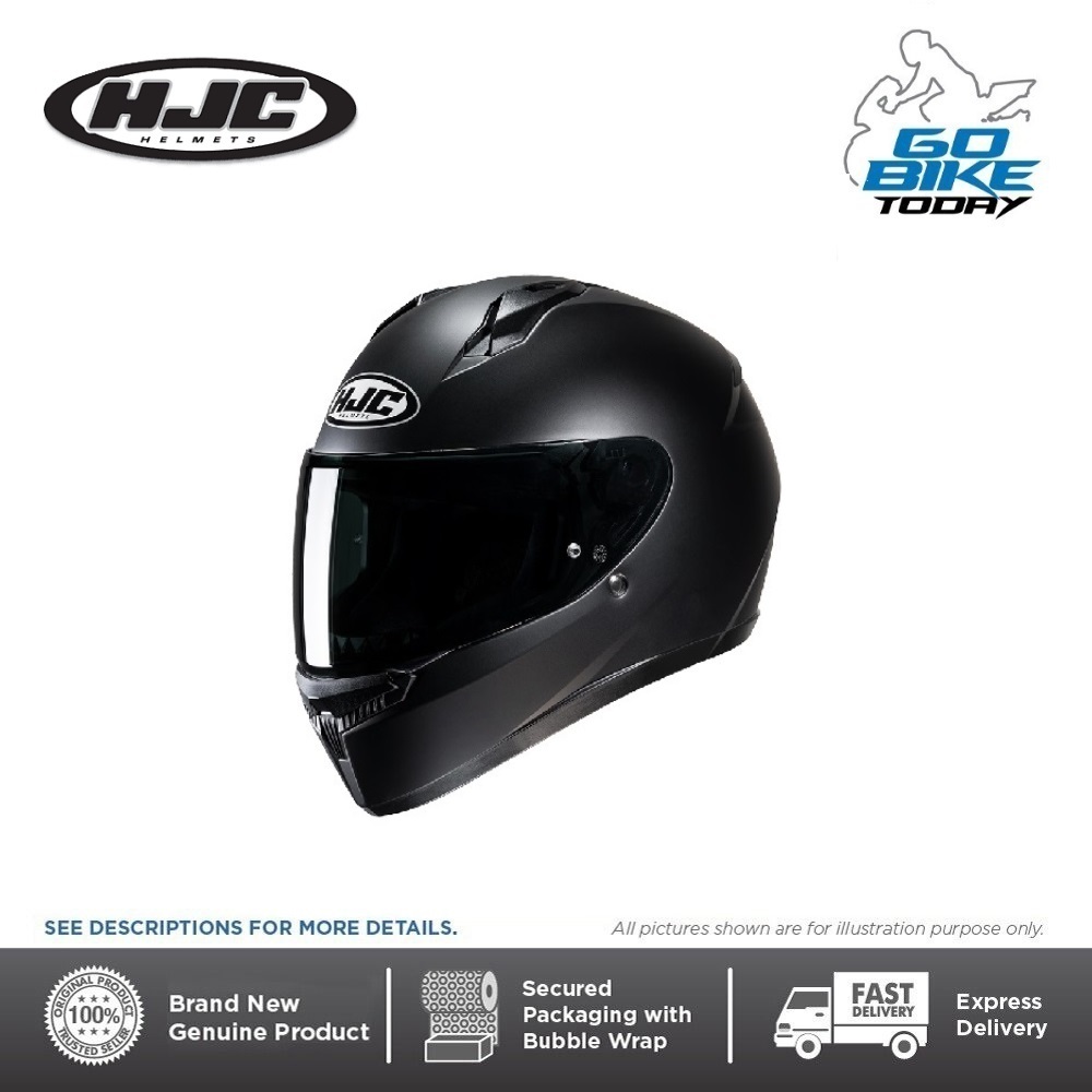 HJC C10 Motorradhelm Semi Flat Black XXL - ECE 22.06 Geprüft