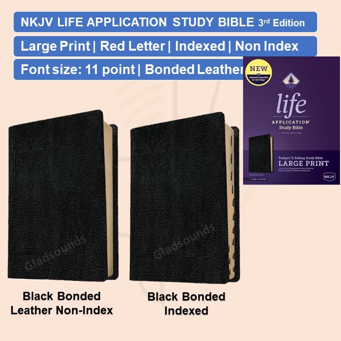 NKJV Life Application Study Bible Third Edition Large Print | Red ...