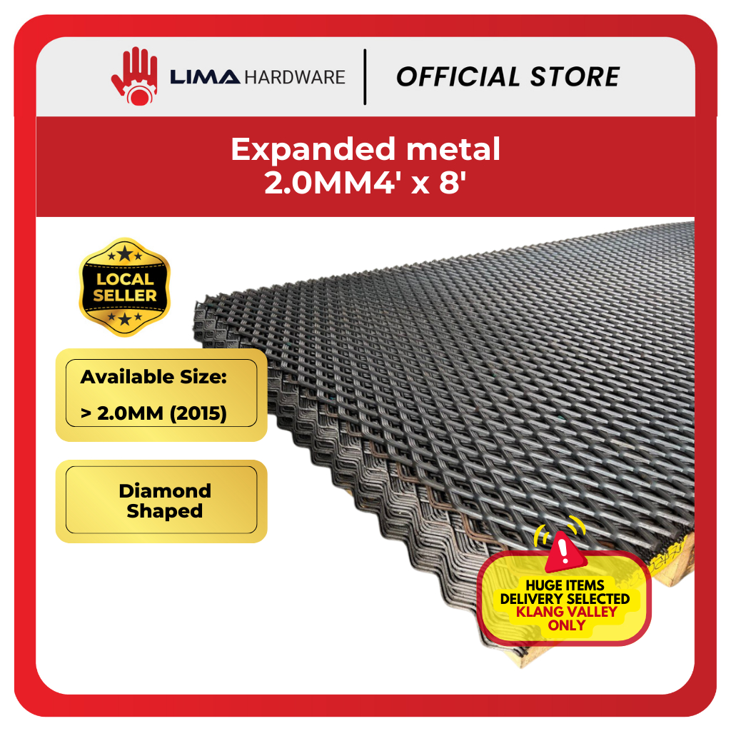 Expended Metal (2015) Logam Diperluas, Alat Binaan 2.0mm x 4' x 8 ...