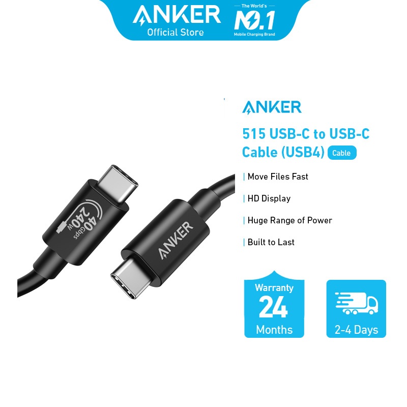Anker 515 USBC to USBC Cable (USB4) A8487 Shopee Malaysia