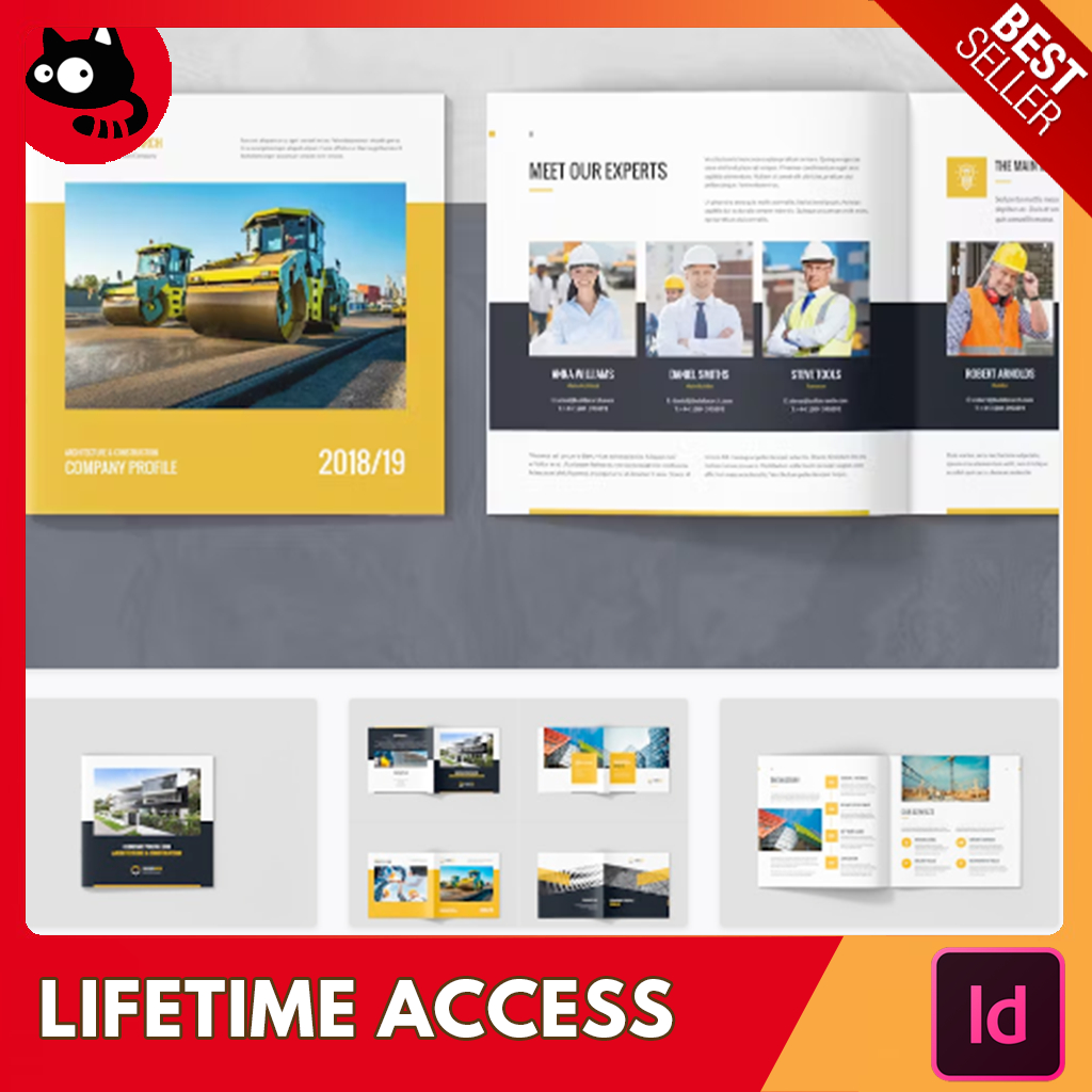 BuilderArch – Construction Company Profile (16 Pages - Adobe InDesign ...