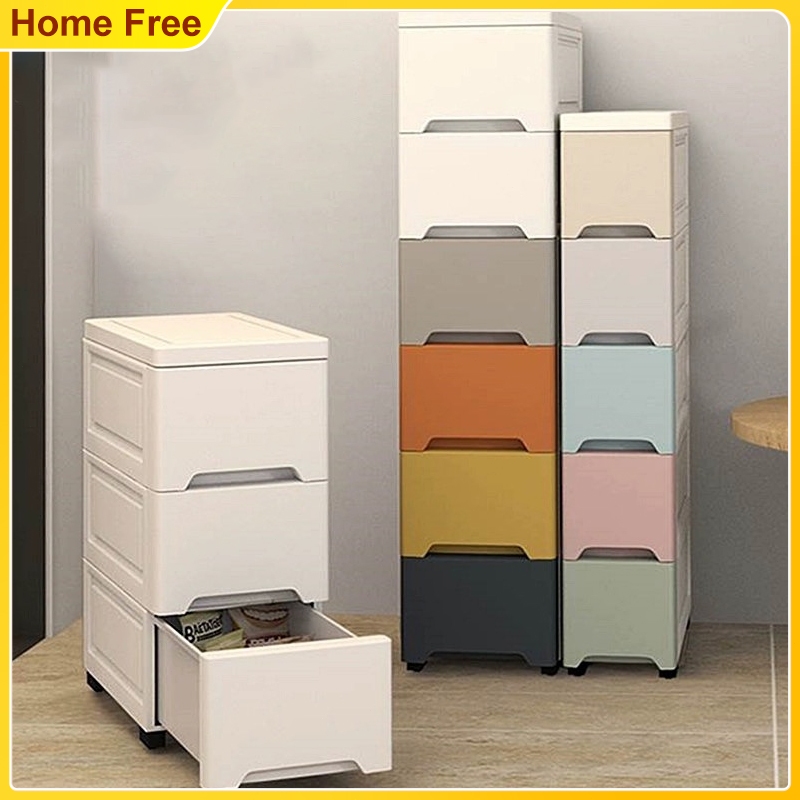 Plastic Drawer Gap Drawer Cabinet Bathroom Cabinet Moving Rack Kitchen ...