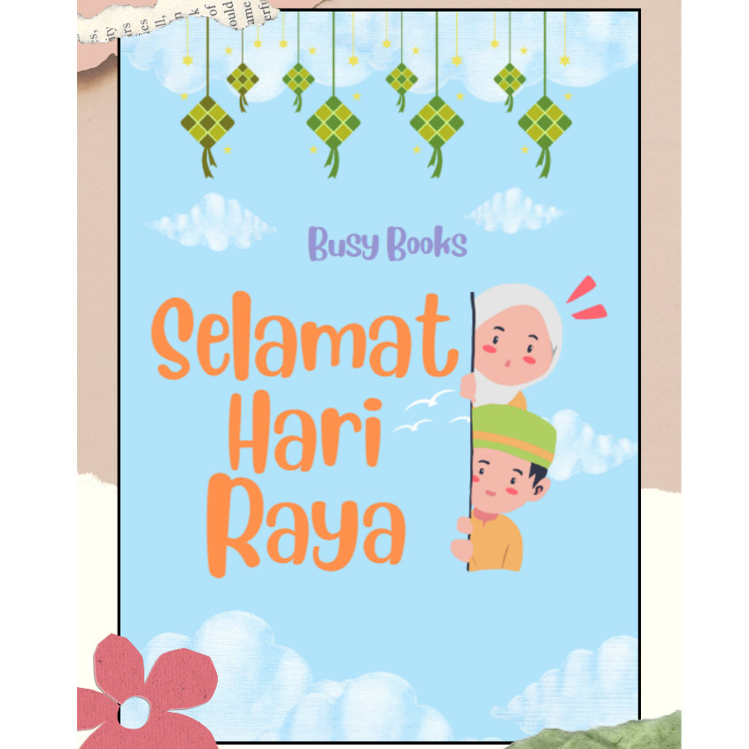 (Softcopy PDF) Busy Book Hari Raya | Eid Busy Book | Aktiviti untuk ...