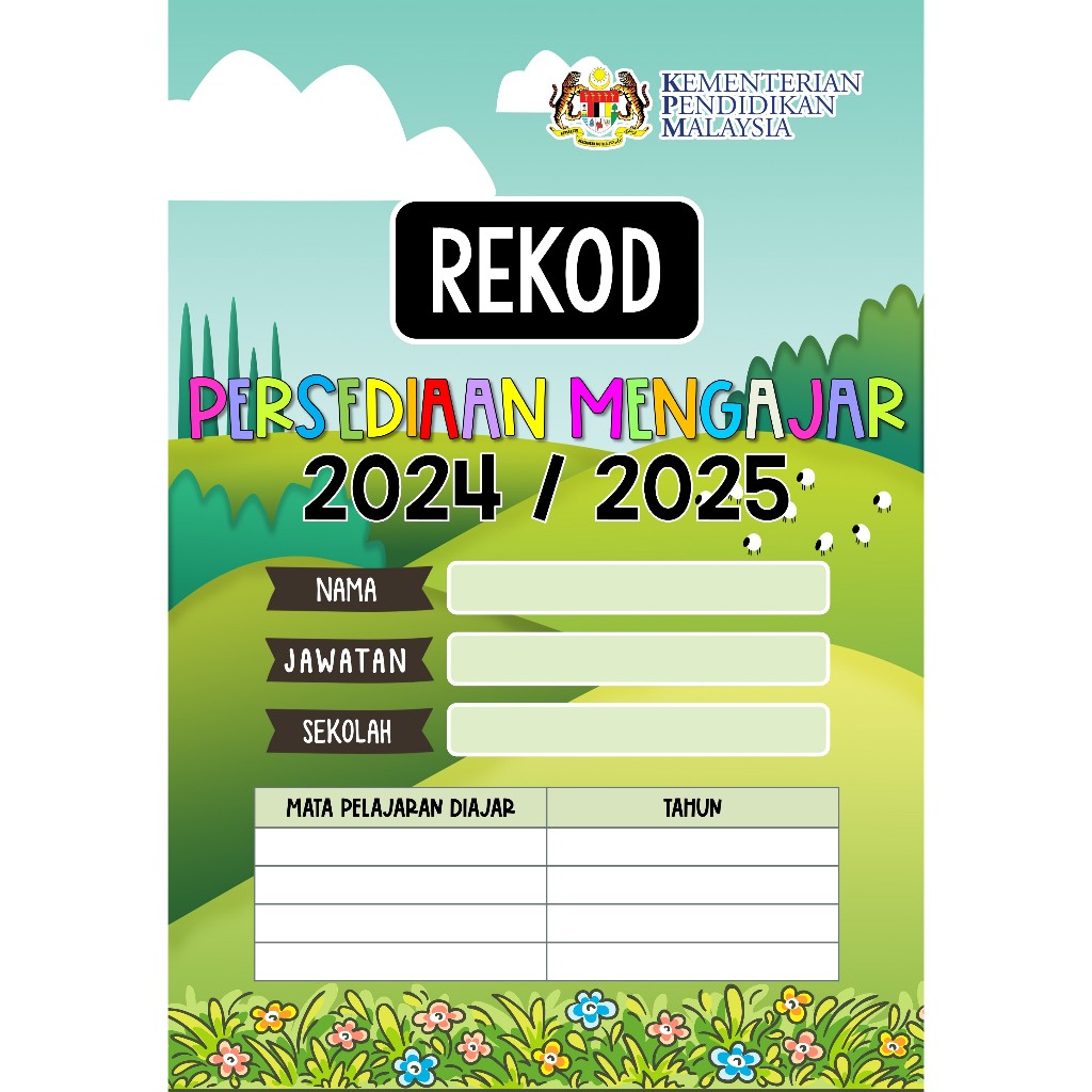 Softcopy (editable) Fail Rekod Persediaan Mengajar Boho Neutral 2024/ ...