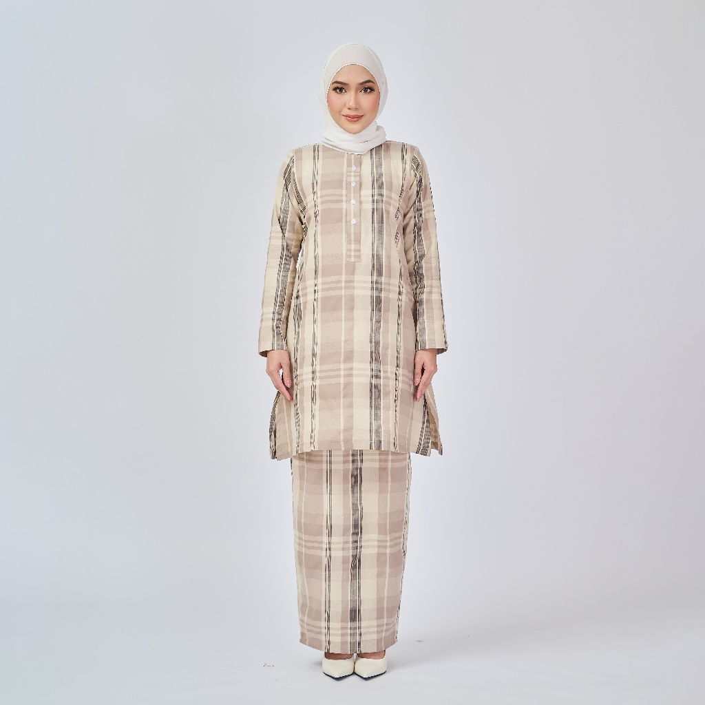 BLAIR Checkered Kurung Pahang by Kurung Tokma - Cotton | Shopee Malaysia