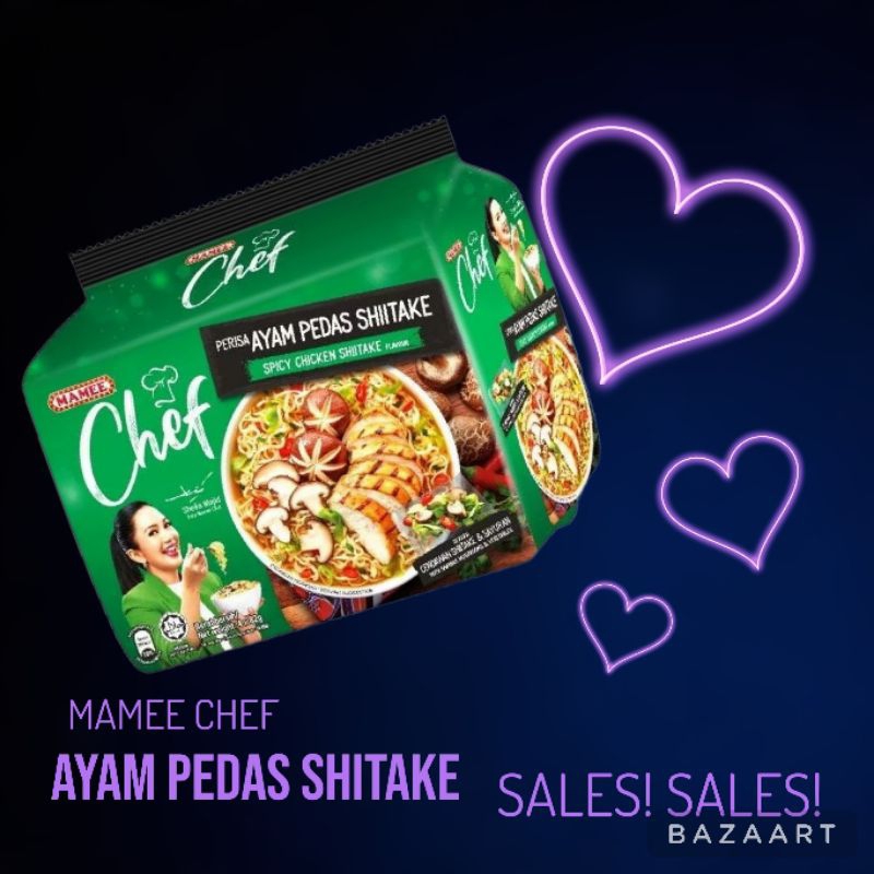 MAMEE CHEF Ayam Pedas Shitake Pack Noodles 4 x 89g | Shopee Malaysia