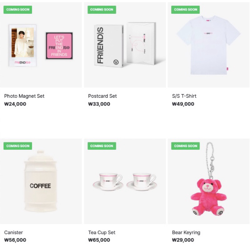 (ready stock) BTS V FRI(END)S official merch (sealed full set) friends ...