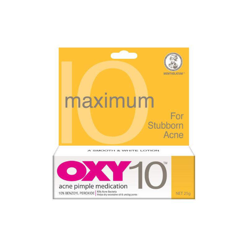 OXY 10 MAXIMUM ACNE PIMPLE MEDICATION 25g | Shopee Malaysia