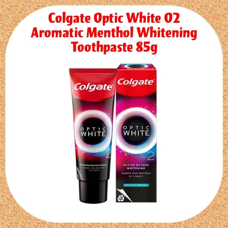 Colgate Optic White O2 Whitening Toothpaste 85g/Plus Shine