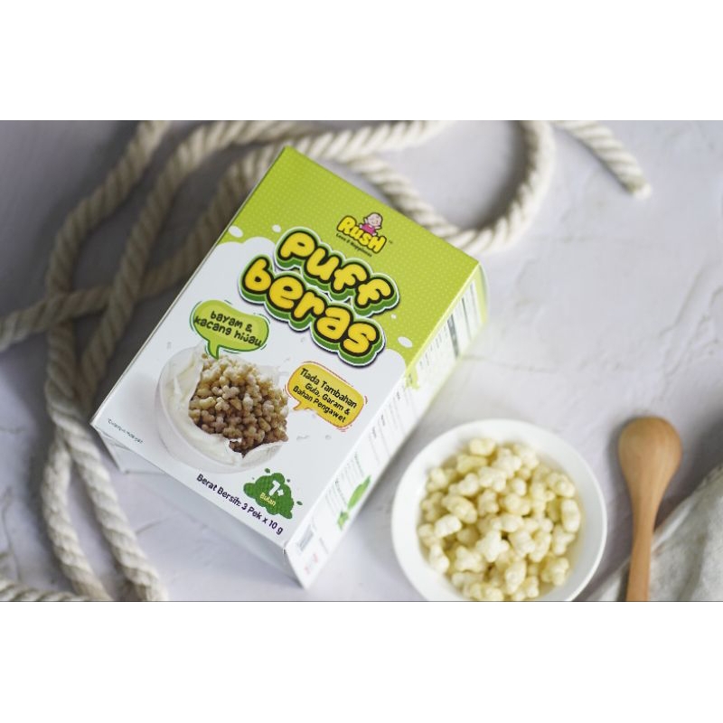 Rice Puff Snacking for Baby Rush BabyFood Shopee Malaysia