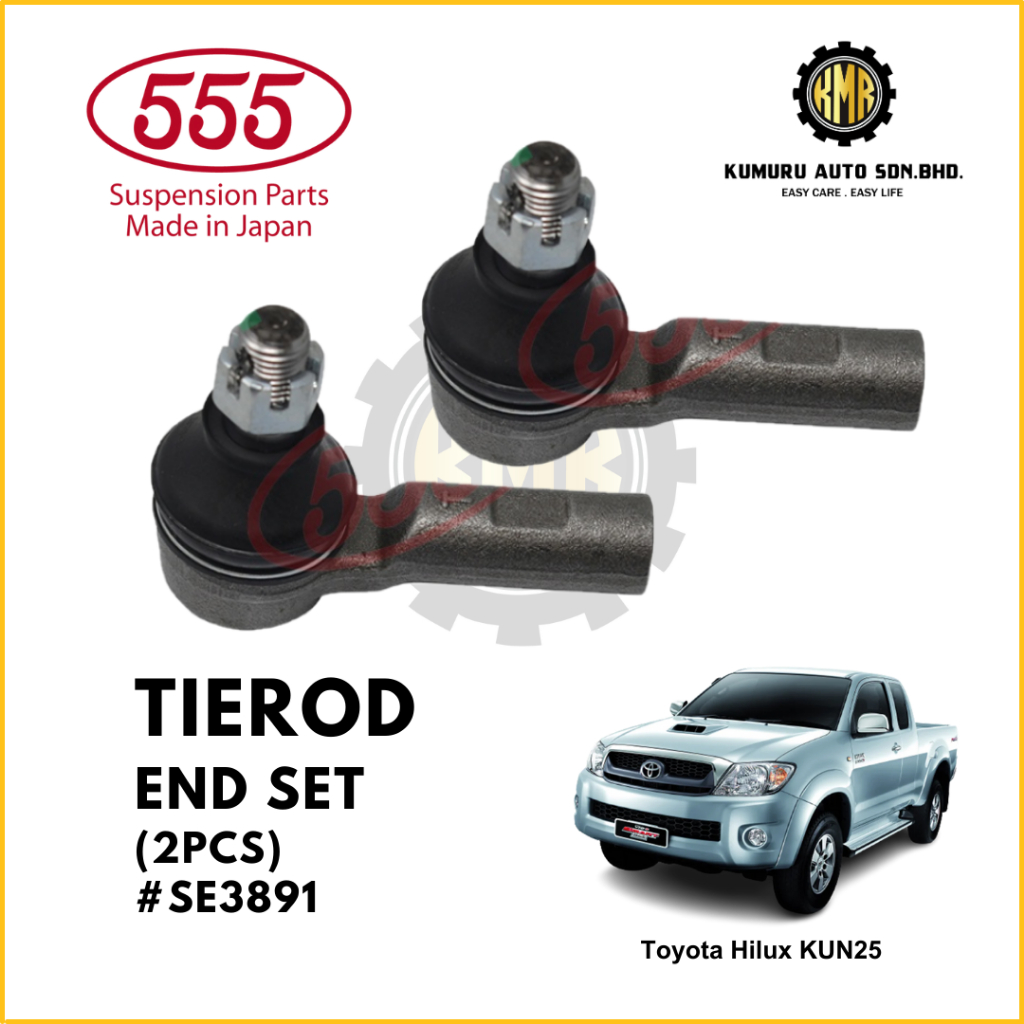 (1Pair) Japan 555 Sankei Tie Rod End Set Toyota Hilux Vigo KUN25