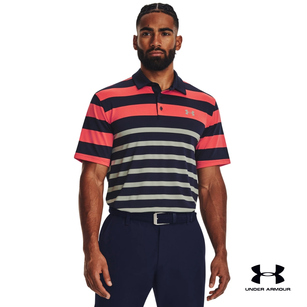 Under armour playoff stripe polo sales