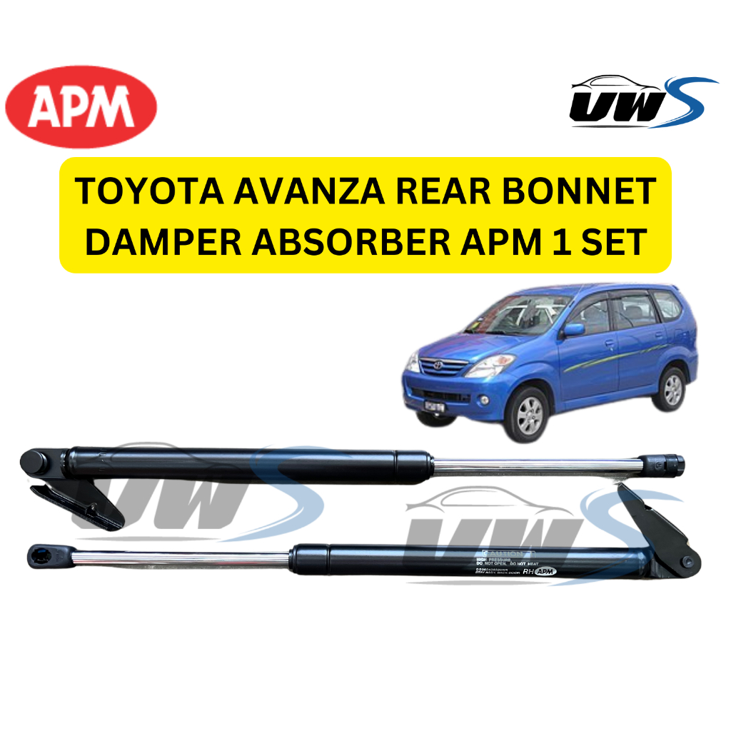 TOYOTA AVANZA REAR BONNET DAMPER ABSORBER APM 1 SET LEFT RIGHT | Shopee ...