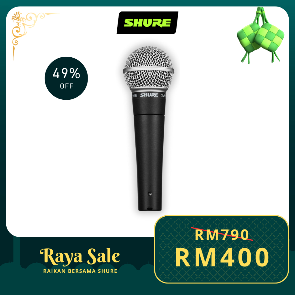 Shure SM58 Dynamic Vocal Microphone Shopee Malaysia