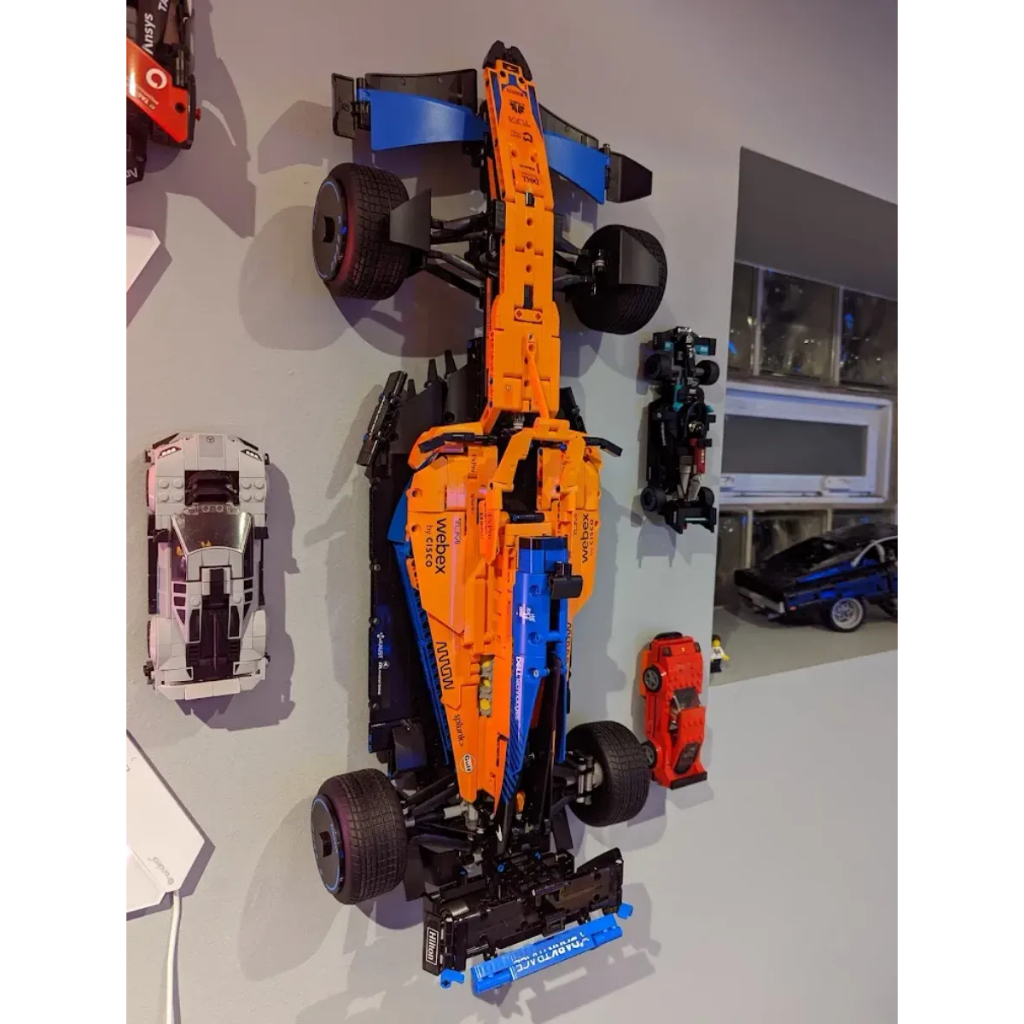 lego f1 wall mount display