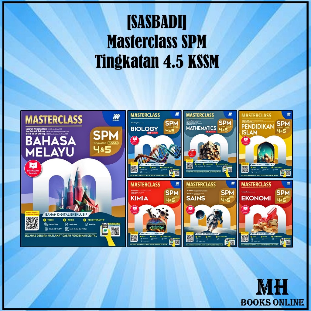 [mh] Sasbadi 2024 Buku Rujukan Masterclass Spm Tingkatan 4 5 Kssm