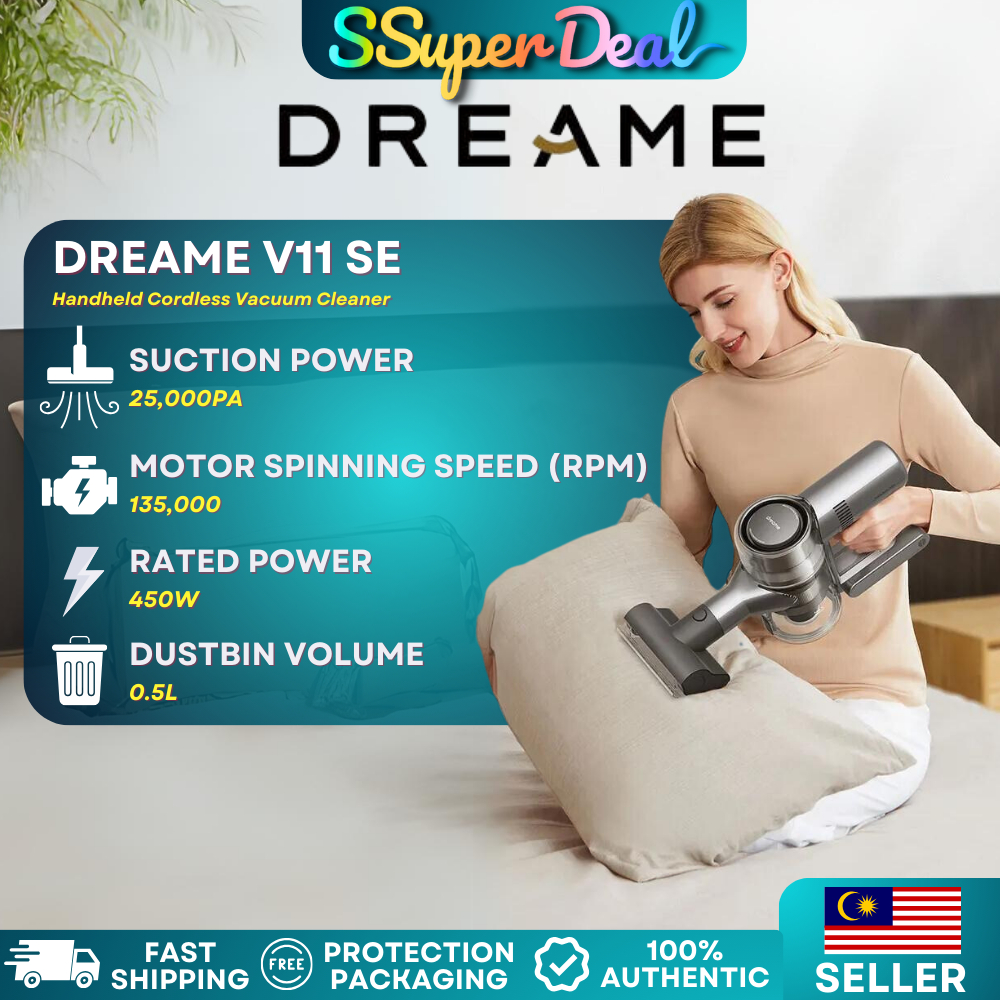 Dreame V11 SE Handheld Wireless Vacuum Cleaner Smart Cleaning Powerful ...