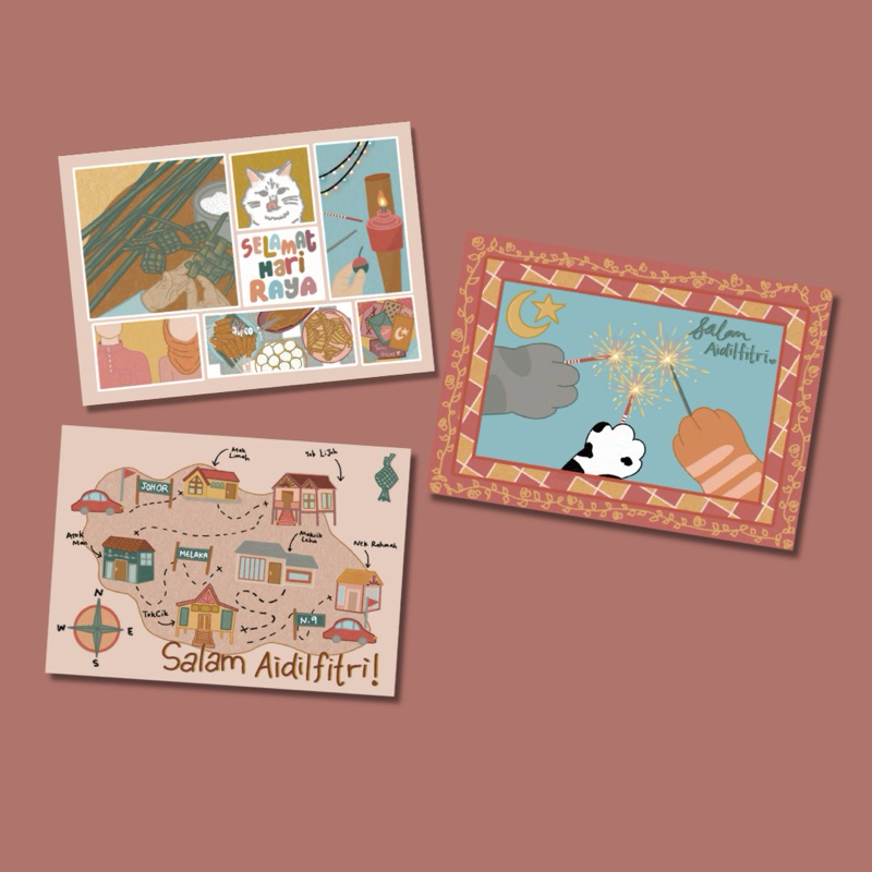 Poskad Hari Raya Aidilfitri 2024 | Shopee Malaysia