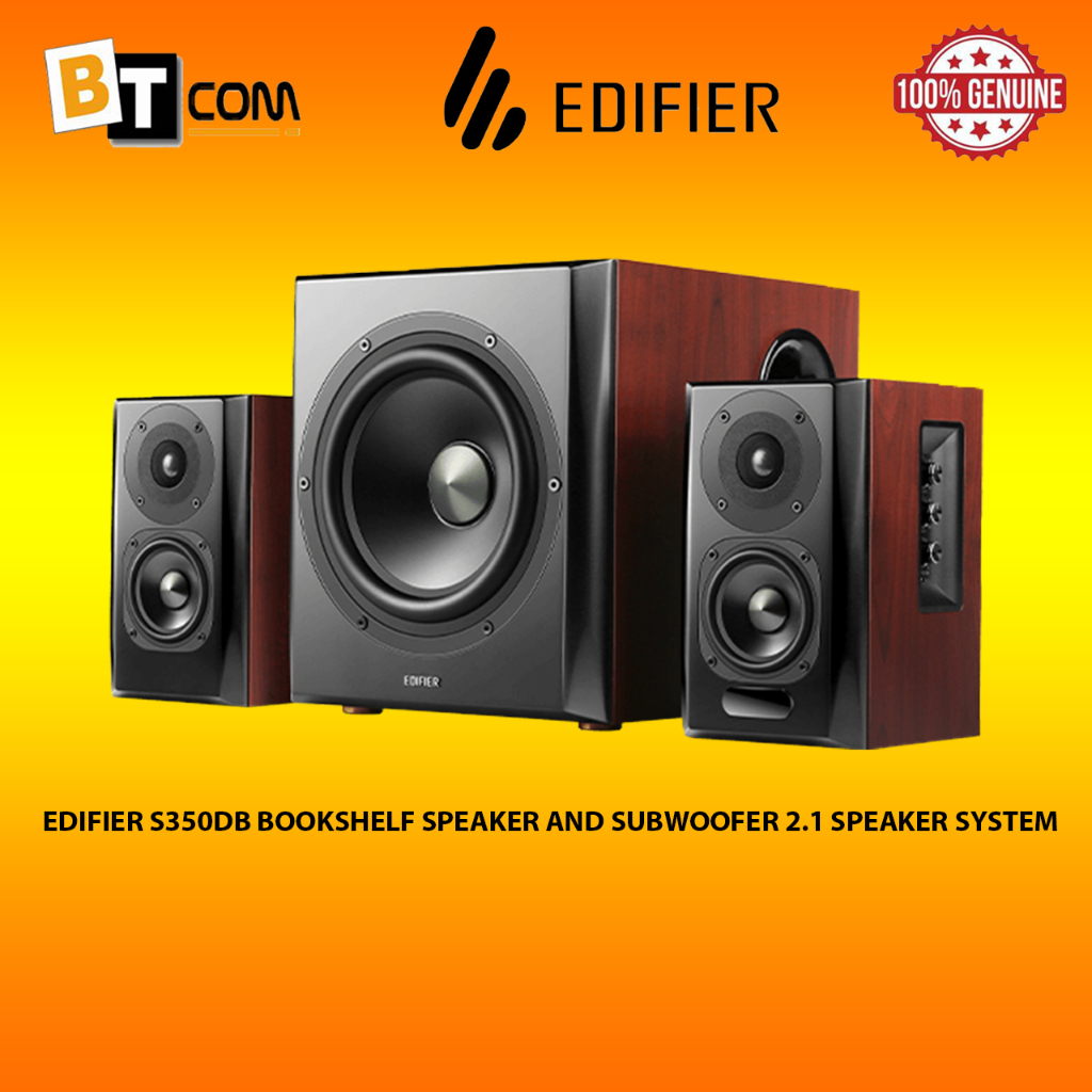 Edifier S350DB Bookshelf Speaker and Subwoofer 2.1 Speaker System
