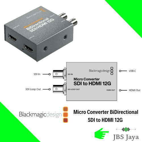 Blackmagic Design Micro Converter BiDirectional SDI to HDMI 12G ...