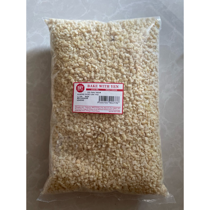 Almond Diced USA 1kg Badam Biji Premium 1kg | Shopee Malaysia