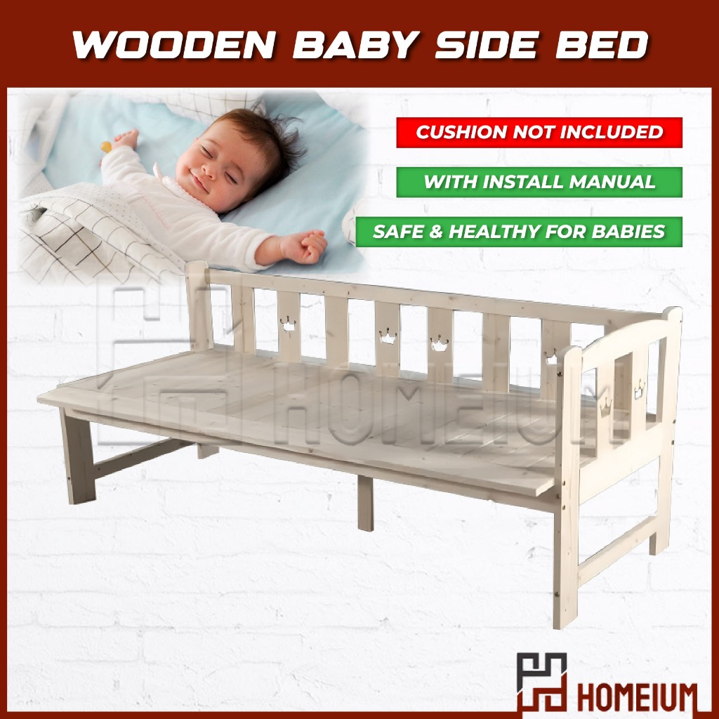 Katil Bayi Easel Wooden Baby Bed Baby Cot Attached to Parents Bed with Staircase Shopee Malaysia